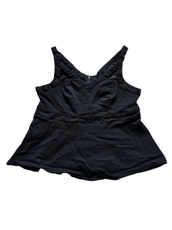 Tops - Black Cropped‎ Tank Top Sz 1